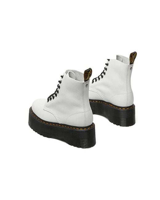 Dr. Martens Black 140 Pascal Pisa Martin Boots White