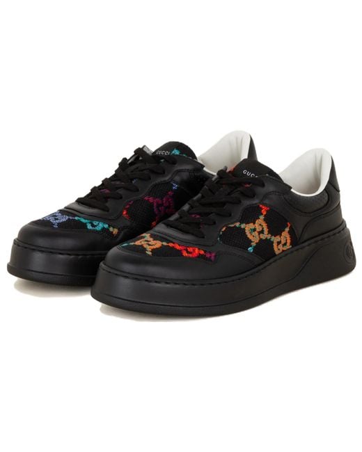 Gucci Black Chunky B Gg Sneakers