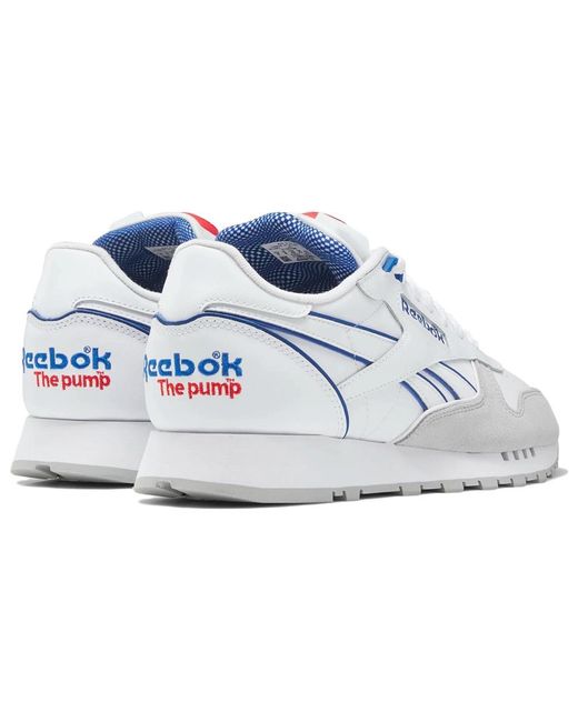 Reebok White Classic Leather Pump 'Vector' for men