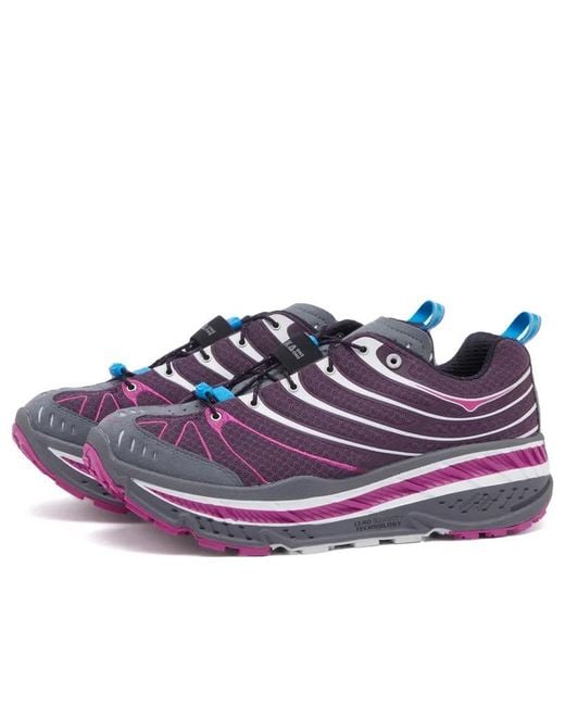 Hoka One One Purple Stinson Evo Og 'Aubergine Fuchsia' for men
