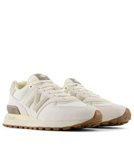 New Balance White 574 Legacy 'Sea Salt' for men