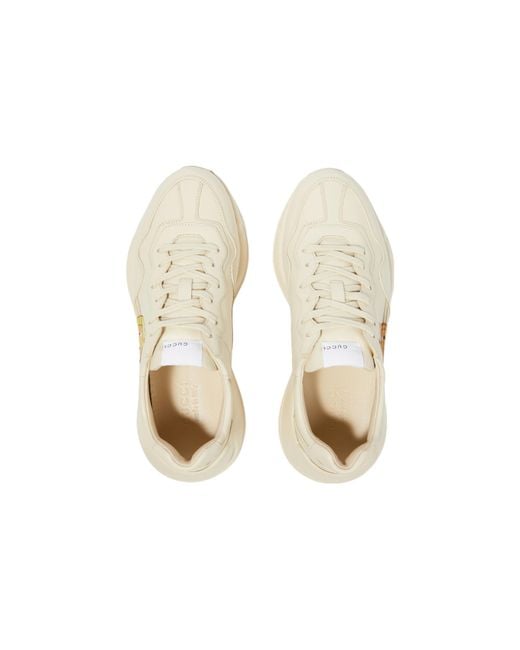 Gucci Blue (Wmns) Kawaii Rhyton Leather Sneakers 'Cream'