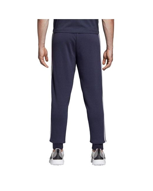Adidas Blue E 3S T Pnt Ft Plaid Applique Sports Pants for men