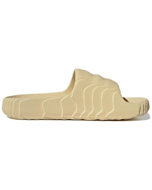 Adidas Natural Adilette 22 Slides 'Desert Sand'