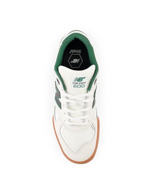 New Balance White 600 'Tom Knox Gum' for men