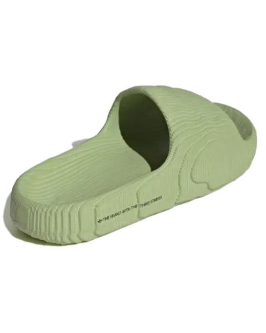 Adidas Green Adilette 22 Slides 'Magic Lime'