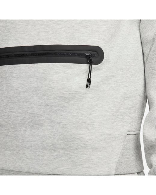 Nike Gray Tech Fleece Half Zip Sweatshirt for men