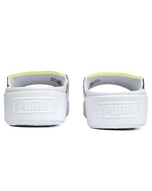 PUMA White (Wmns) Platform Slide Tz