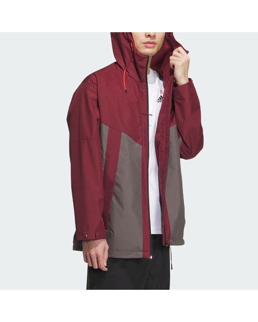 Adidas Red City Escape Blocking Jacket Asia Sizing for men