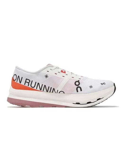 On Shoes White Cloudboom Echo 3 Flame' for men