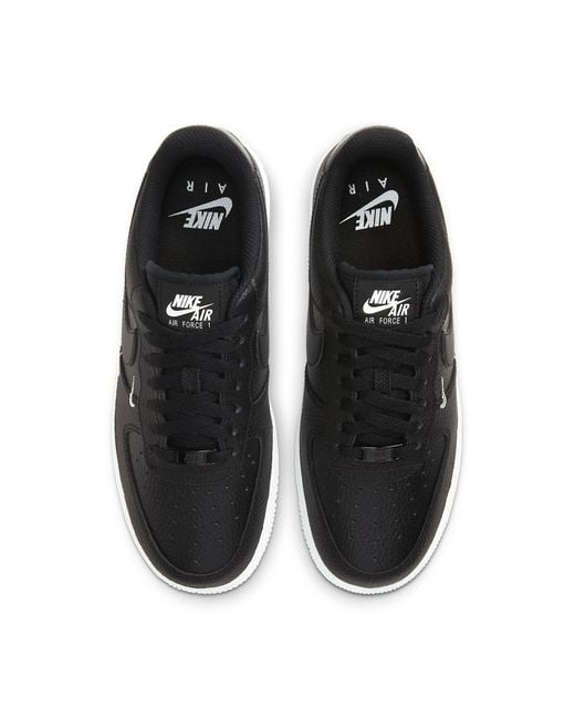 Nike Black (Wmns) Air Force 1 '07 Essential 'Tumble Leather