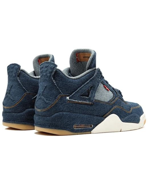 Nike Blue 4 Retro X Levi's 'Denim' for men