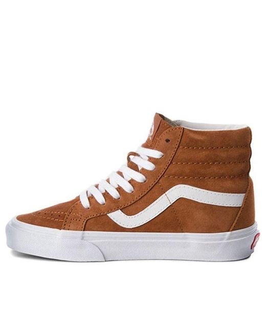 Vans Brown Sk8-Hi Suede for men
