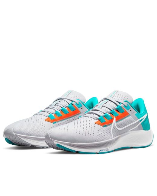 Nike Blue X Nfl Air Zoom Pegasus 38 'Miami Dolphins' for men