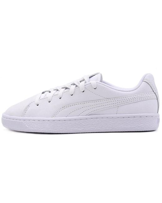 PUMA White (Wmns) Basket Crush Emboss