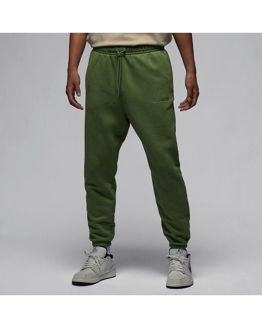 Nike Green Wordmark Fleece Sweatpants 'Sky J Light' for men