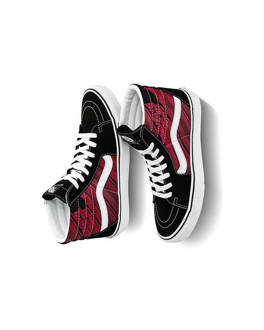 Vans Red Sk8-Hi Retro Casual Skate Shoes