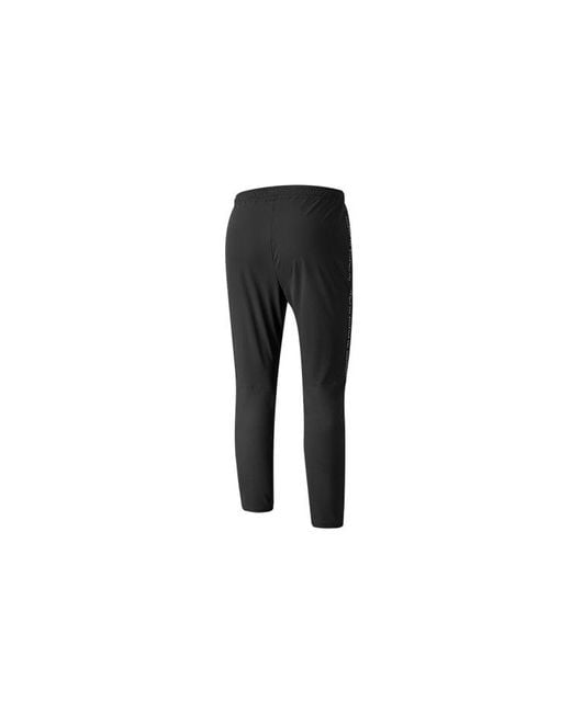 Fila Black Side Alphabet Zipper Pocket Sports Pants for men