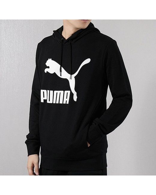 PUMA Black Large Logo Drawstring Couple Style for men