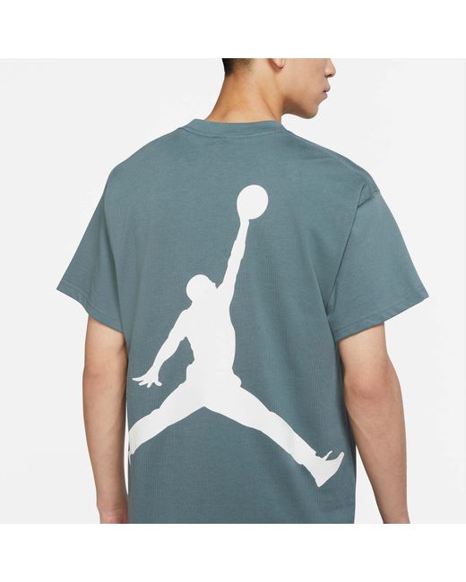 Nike Blue Large Logo Sports Round Neck Short Sleeve for men