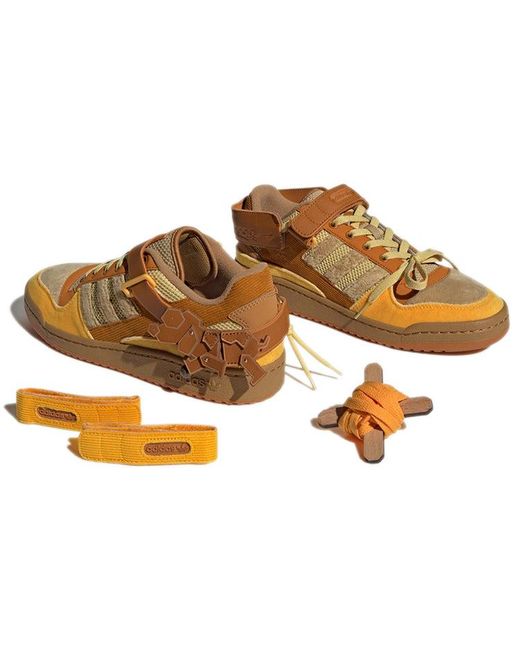 Adidas Brown Melting Sadness X Forum Exhibit Low 'Puppet Costume for men