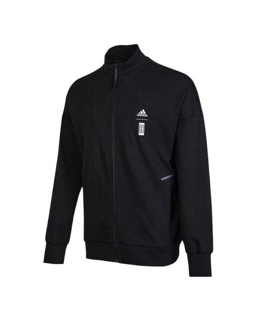 Adidas Blue Martial Arts Series Stand Collar Sports Jacket for men