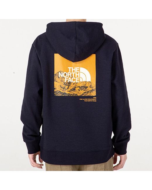The North Face Blue Ss22 Logo Hoodie for men