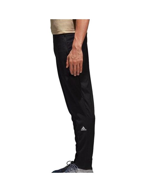 Adidas Black M Id Lw Striker Sports Stylish Woven Long Pants for men
