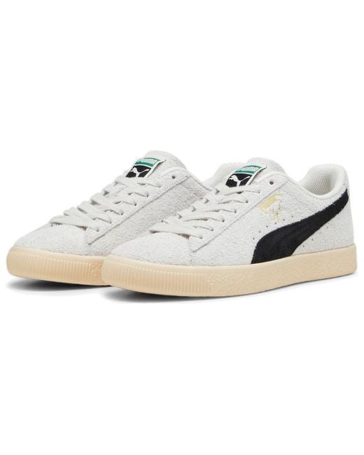 PUMA White Clyde 'Hairy Suede for men