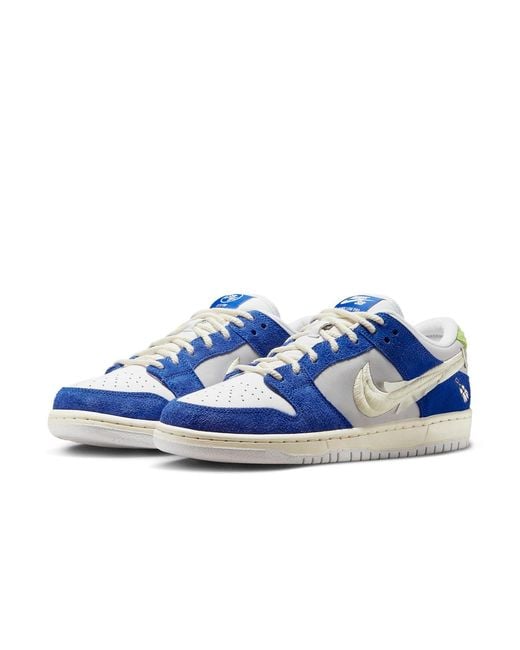Nike Blue Sb Dunk Low Pro 'Fly Streetwear Gardenia' for men