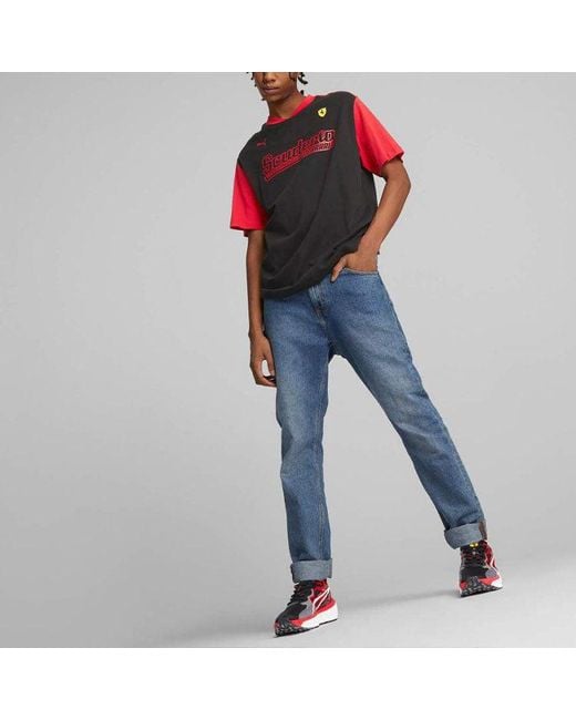 PUMA Red Scuderia Ferrari Statement Tee for men