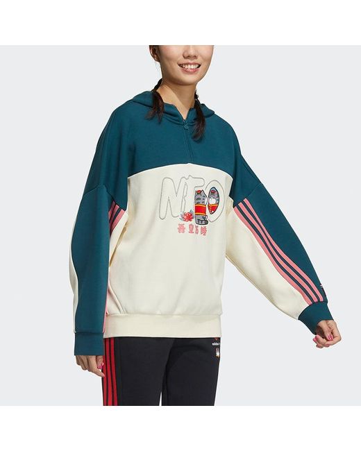 Adidas Blue (Wmns) Neo X Cny Ww Hoodies