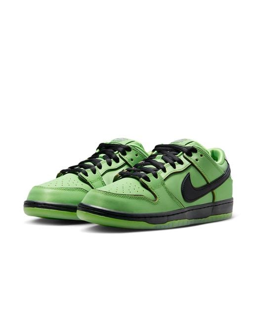 Nike Green X The Powerpuff Girls Sb Dunk Low Prox Qs for men