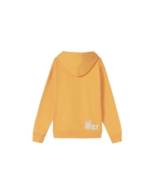 Nike X Union Crossover Casual Pullover Solid Color Logo Hooded Long Sleeves Asia Edition Yellow for men
