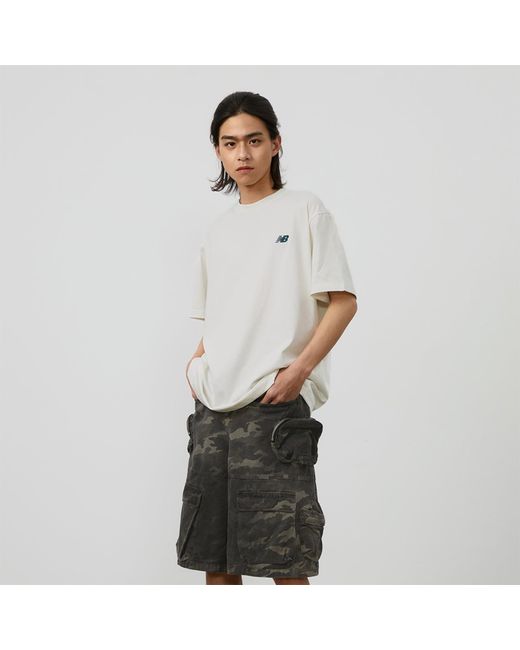 New Balance White Nb Athletics T-Shirt