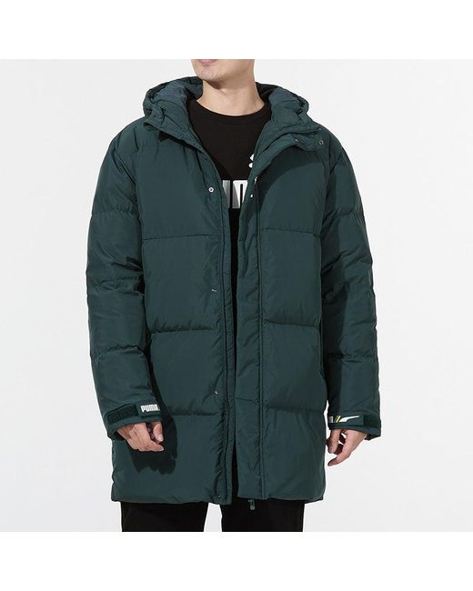 PUMA Green Windproof Down Warm Jacket for men