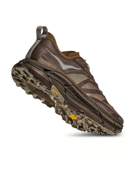Hoka One One Brown X Satisfy Mafate Speed 4 Lite 'Rubber' for men