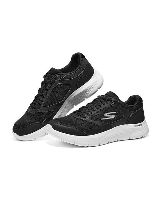Skechers Black Go Walk Flex Lace Up for men