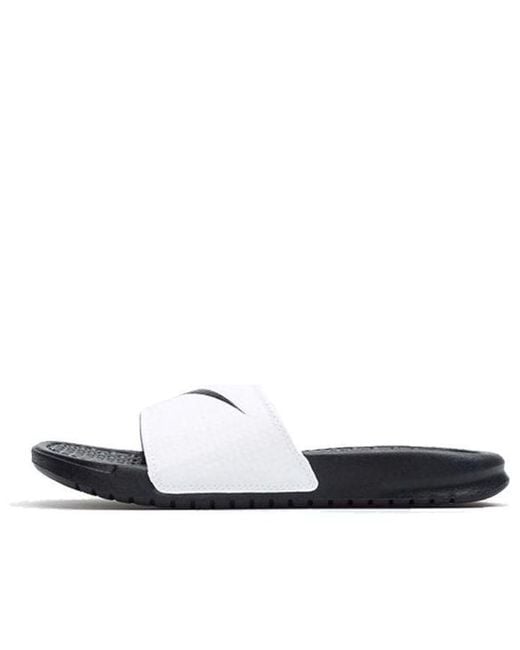 Nike White (Wmns) Klapki Benassi Swoosh