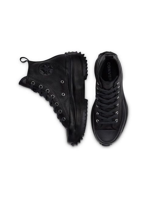 Converse Black Run Star Hike High 'Triple' for men