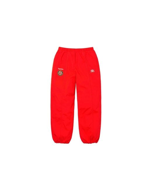 Supreme X Umbro Casual Sweatpants in Red for Men Lyst UK