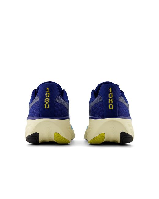 New Balance Blue Fresh Foam X 1080 V14 'Inkwell Ginger Lemon' for men