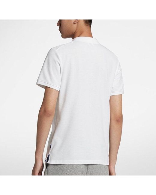 Nike White Casual Sports Tennis Short Sleeve Polo Shirt for men