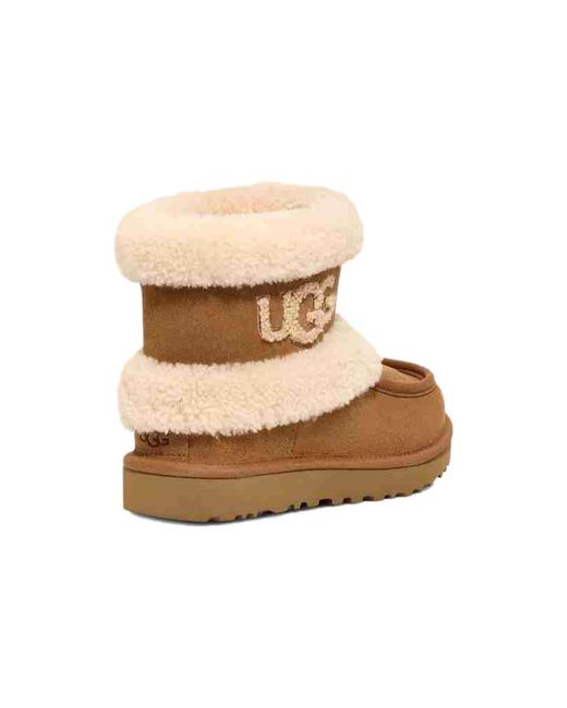 Ugg Natural (Wmns) Classic Ultra Mini Fluff 'Chestnut'
