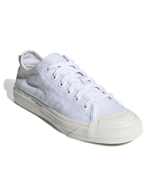 Adidas White Nizza Rf 'Triple' for men