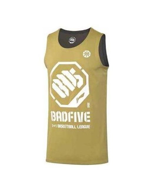 Li-ning Metallic Badfive Logo Basketball Jersey for men