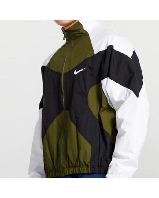 Nike Black Sportswear Woven Jacket Sports Athleisure Running Jogging for men