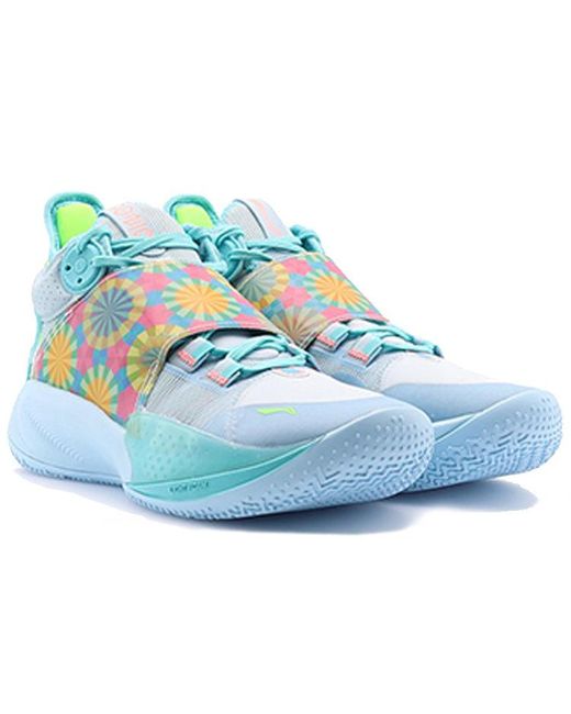 Li-ning Blue 9 C.J. Mccollum Basketball Shoes 'Sky Multi-Color' for men