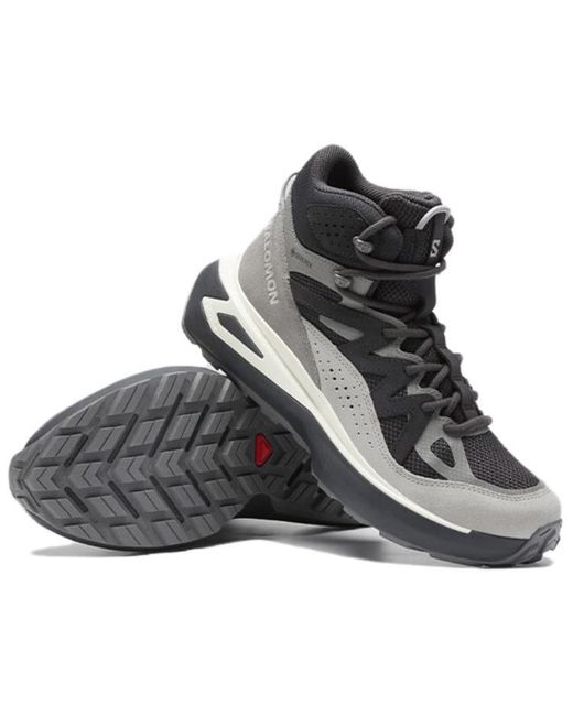 Salomon Black Odyssey Elmt Mid Gtx Sneakers Boots for men