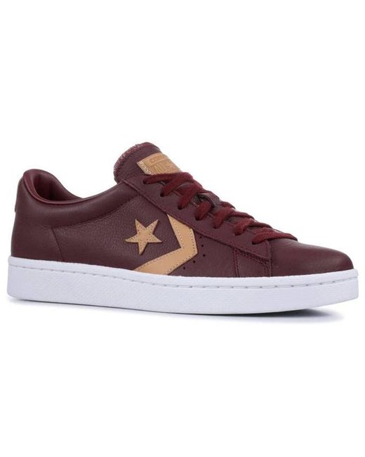 Converse Brown Pro Leather 76 Ox 'Deep Burgundy' for men